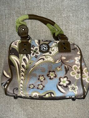 Spartina 449 Paisley Mini Satchel in Blue, Green, Brown